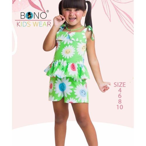 Set Of 2 Pcs Summer Outfit For Girls