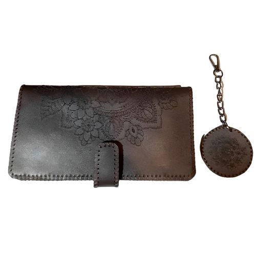 Genuine Leather Women Wallet Set