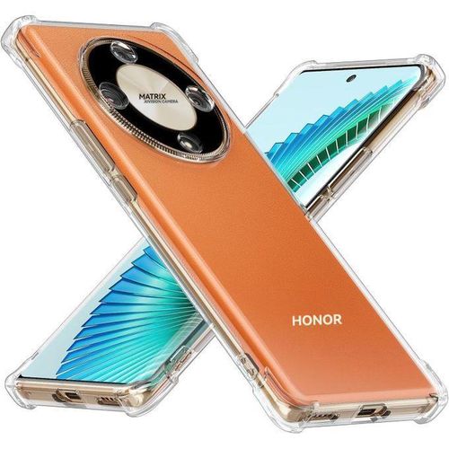 Honor X9d phone case with transparent soft silicone back air cushion, shockproof and corner cover for Honor X9d (transparent)