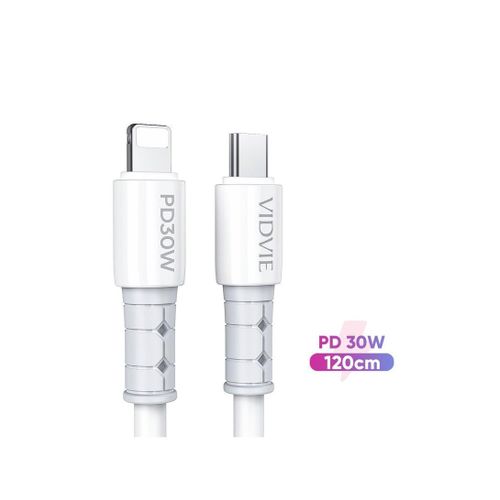 Vidvie Type-c To Lightning Cable, 1.2 Meter, White -CB4020c&i