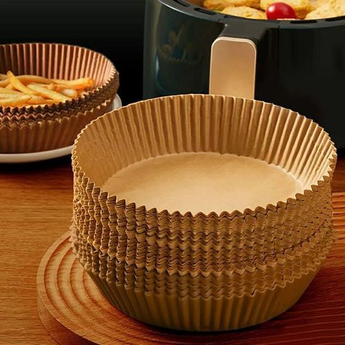 50pcs Air Fryer Parchment Paper Disposable NonStick Liners - Color May Vary