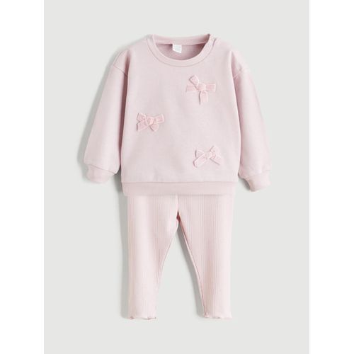 Bow Baby Girl's Sweatshirt And Leggings 2 Pack