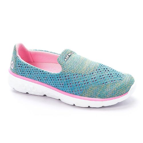 Slip On Synthetic Sneakers - Light Blue - (27)