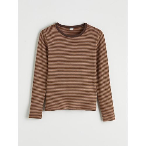 Crew Neck Long Sleeve Striped Girl's T-Shirt