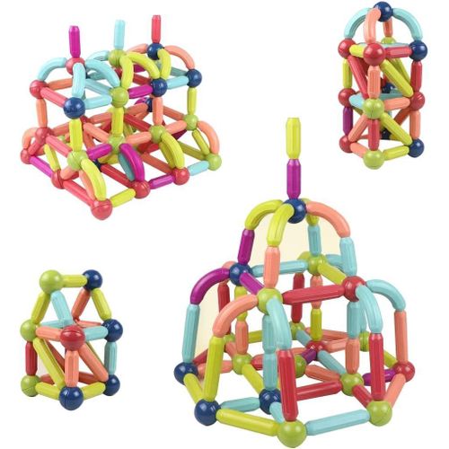 (25 PCS) Magnetic Sticks and Balls, Building Magnets and Toys for Kids, Magnet Sets for Toddlers, Magnetic Ball and Rods Set, Sticks Building Blocks for Kids, 6 Color Creative Builder
