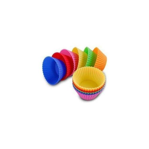 Silicone cupcake molds - 12 pieces. Color may vary.