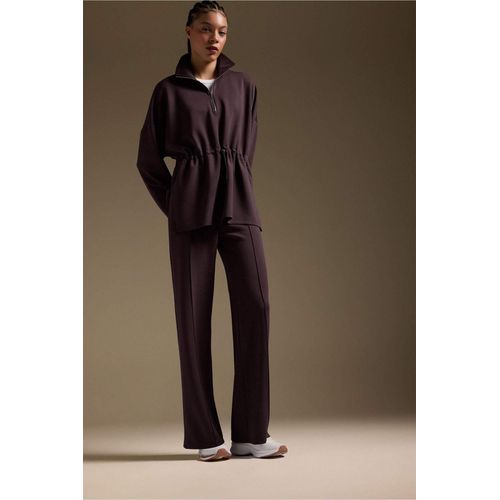Straight Fit Wide Leg Standard Length Modal Sports Sweatpants