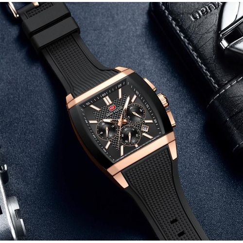 New Arrival Silicone Strap Quartz Fashion Sport Watch Relojes Hombre Waterproof Luxury Chronograph MF0628G