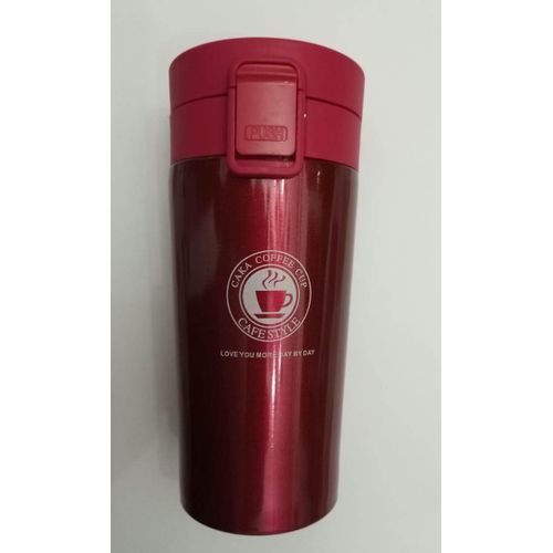 Thermal Insulated Stainless Steel Mug - 380ml-dark Red