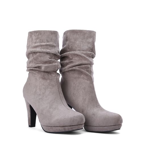 Woman Boot Heels Boots Knee High-Mixed-K... - (999)