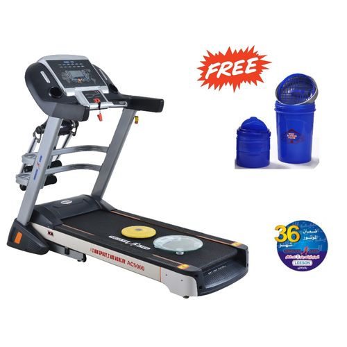 AC5000 Multi-function Treadmill - 180Kg + Free Shaker Bottle + Personal Scale