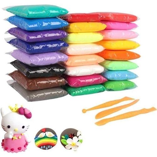 Pack of 36 Pcs DIY Ultra Light Modelling Clay Set for Kids - Multi Color