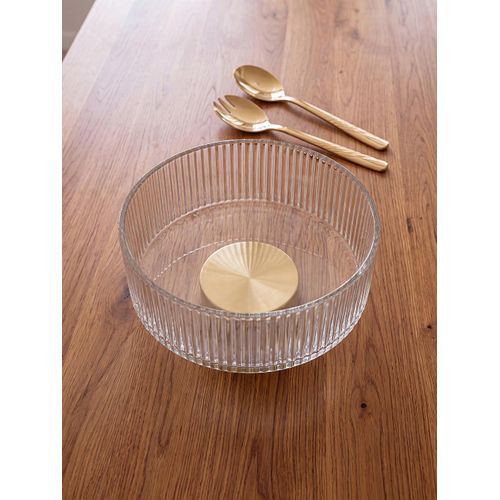 Metal Stand Glass Serving Dish