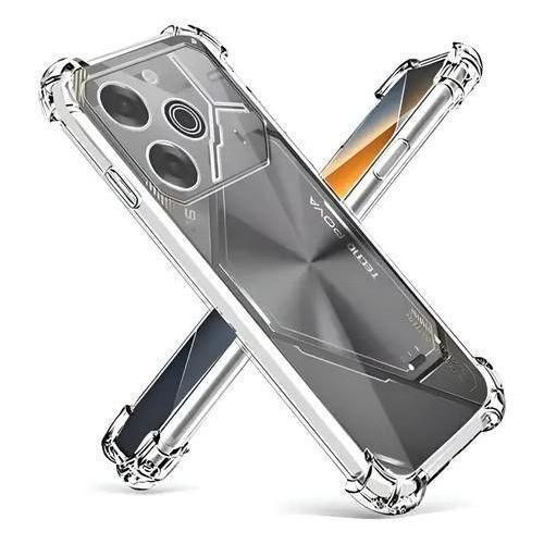 Silicone Transparent TPU Gorilla Anti-shock Protector Camera Shockproof Corners Compatible with Tecno Pova 6 Pro