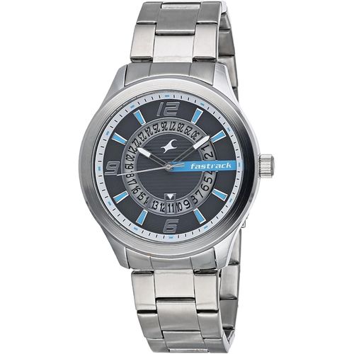 Fastrack Loopholes Black Dial Analog Watch for Men 38050SM02