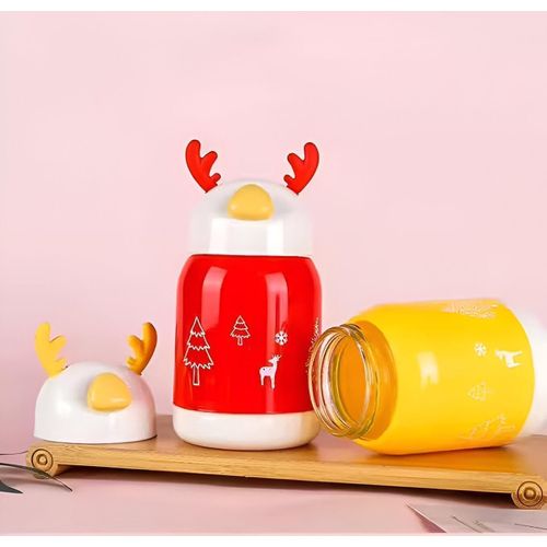 Water Bottle - Compact 400ml Flask with Durable Plastic CapPerfect for JuicesCoffeeand Drinksfeaturing Multi-Color Options and Protective Design