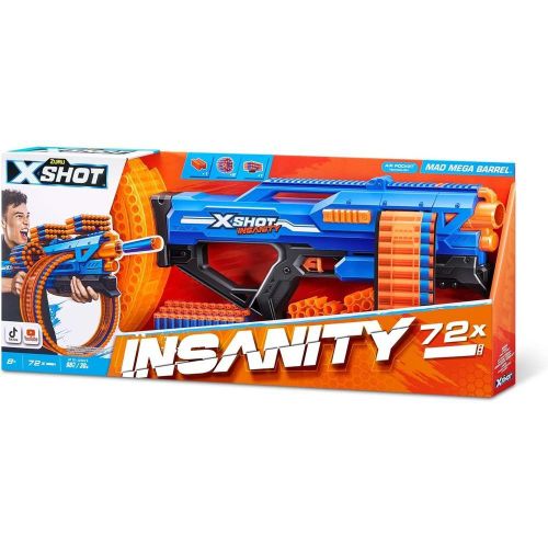 X- Shot Insanity Mad Mega Barrel with 72 Bullets - 36609
