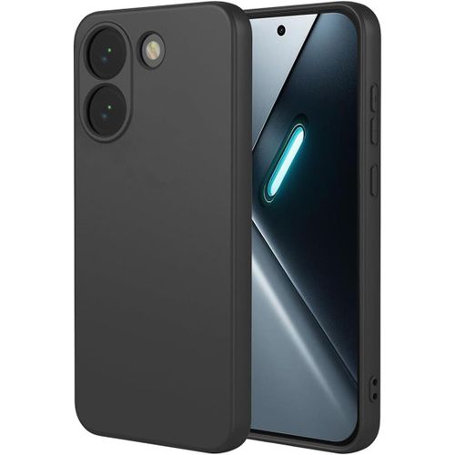 Lion Store Protective Case for Poco X8 Pro Slim, lightweight silicone case with a matte finish anti-fingerprint and scratch-resistant precise camera cutout protection ultra-thin back cover (Black).