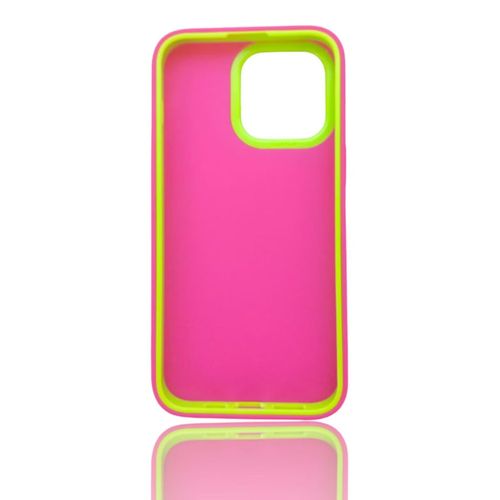 Back protection cover made of plastic for Apple iPhone 11 Pro with a frame inside to protect the phone - Pink