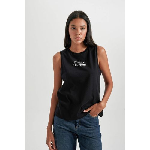 Regular Fit Printed Crew Neck Undershirt