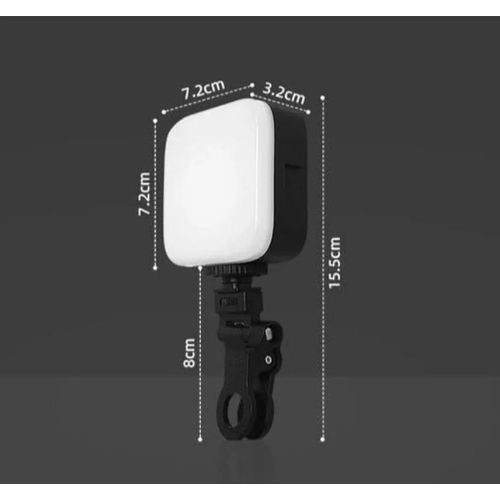 From Dahy Store, Ring Light for mobile phones, clip-on, rotates a full 180 degrees, available in two lighting colors: white and yellow.