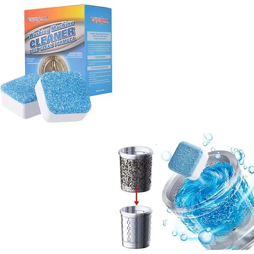 12PCS Washing Machine Cleaner Effervescent Tablets, Washing Machine Cleaner Descaling Agent, Deep Cleaning Tablets, Suitable for Washing Machine Cleaning/Sterilization/Dirt removal