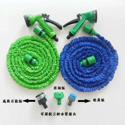 MAGIC HOSE Expanded water for irrigation of gardens 30 meters long, green color