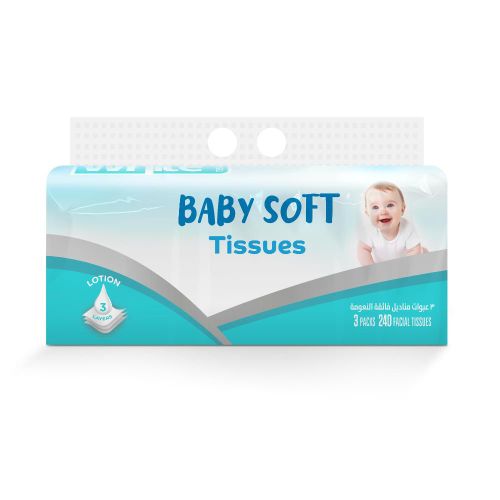 Flexi Baby Lotion 240 Tissues - Pack of 3