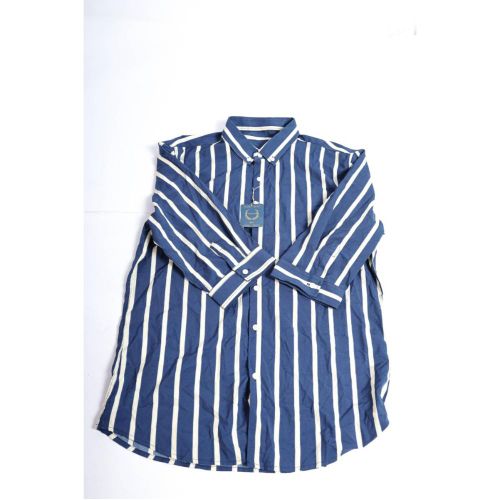 fabric short sleeves shirt with striped for men xxl