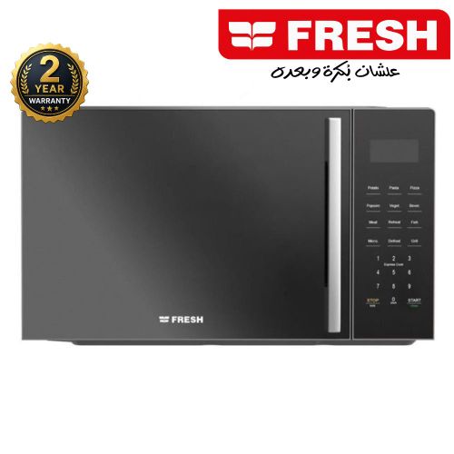 FMW-25KCG-BW Digital Microwave with Grill, 25L, 850W, 1000W Grill, 3D Heat – Black