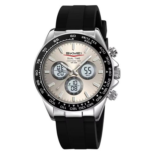 Watch Quartz Waterproof Wristwatches 2505 Black & Silver