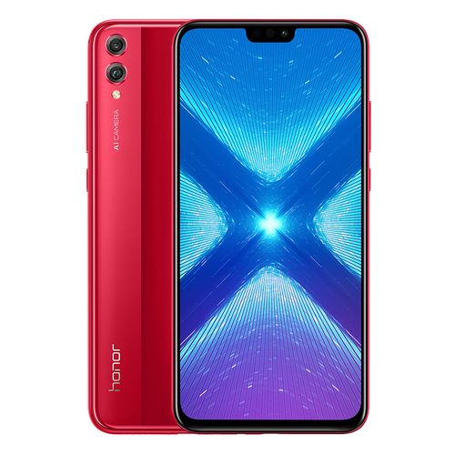 موبايل هونر Honor 8X موبايل - 6.5 بوصة - 128 جيجا - ثنائي الشريحة - 4G- أحمر من جوميا