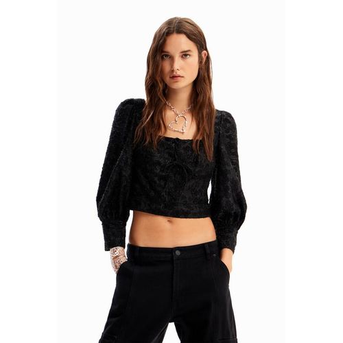 Short Glossy Corset Blouse