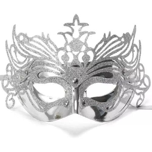 secret party fantasy mask - silver-2724743885844