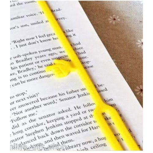 Silicone Finger Point Bookmarks Book Marker (1 Piece) - Yellow