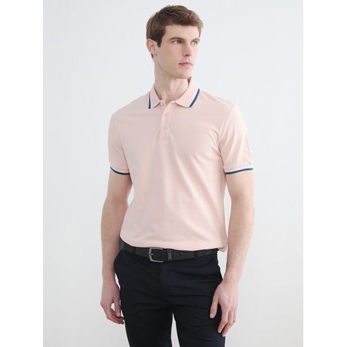 Polo Collar Pique Men's T-Shirt