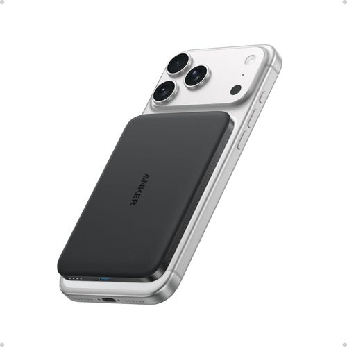 Nano Power Bank, Ultra Slim 5000 mAh Magnetic Power Bank, Qi2 Certified, 15W Max Ultra-Fast Charging, MagSafe Compatible, Portable Charger, Ergonomic Design, for iPhone 16/15/14/13/12