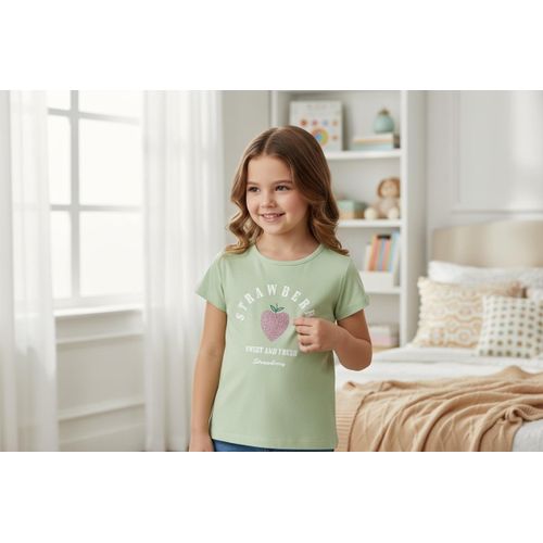 Girls Cotton T-shirt short-sleeved
