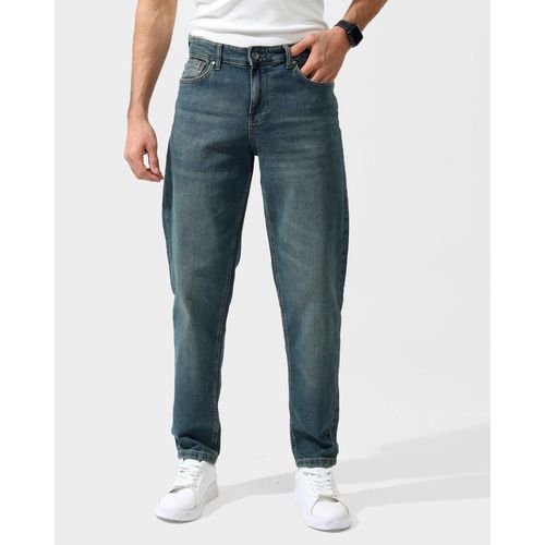 Relaxed Fit Jeans Pants - Greenish Blue 5