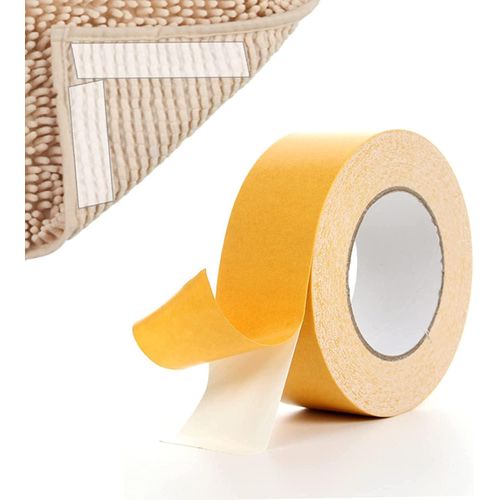 Extra Strong Double Sided Fabric Tape, 5CM X 5M, Heavy Duty for Clothes & Carpet, High Stickness, Ideal for Multiple Surfaces