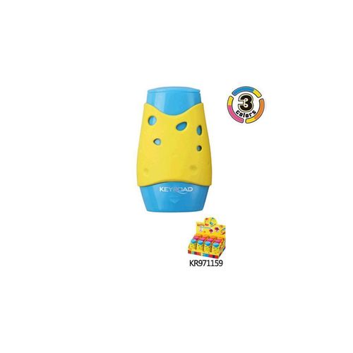 Plastic Sharpener Cheese 2 Holes Multi-color Model KR971159