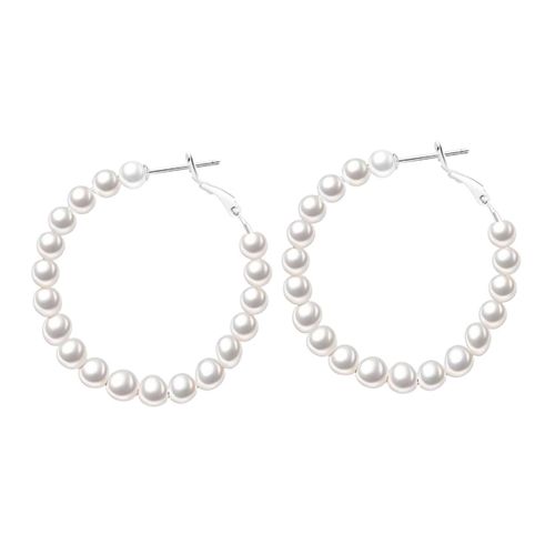 Earrings for Women Trendy Jewelry Fashion Imitation Pearl Hoop Earrings Female Gift Ear rings Accessories