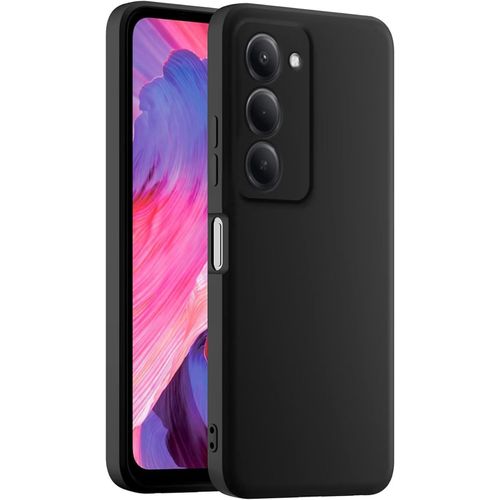 Silicone protective case for Redmi 15 mobile phone, with camera protection cover (black)