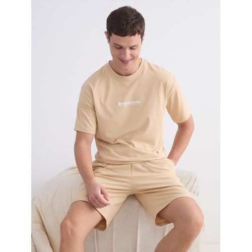طقم بيجاما رجالي قصير بقصة عادية