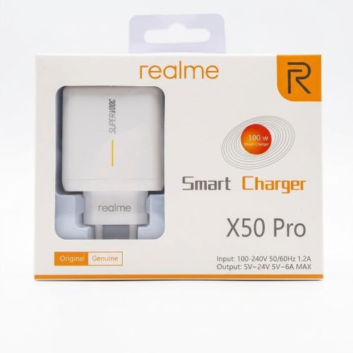 realme 100W / 65W Smart Fast Wall Charger Compatible with X50 Pro - White