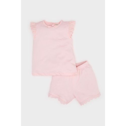 100% Cotton Waist Elastic Pajamas Set Girl Baby