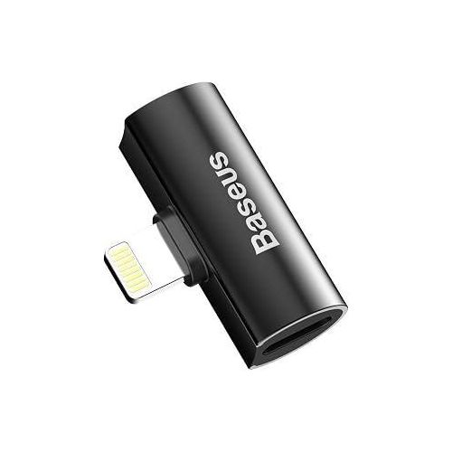 Converter iP Lightning Male to Dual x2 iP Female ( Audio & Charging) for Apple iPad mini 7.9 / iPad 9.7 inch Fast Charging - Black