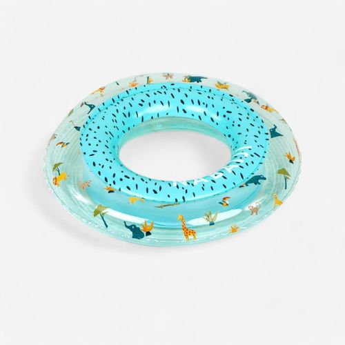 Inflatable Pool Ring 51 cm printed transparent savane