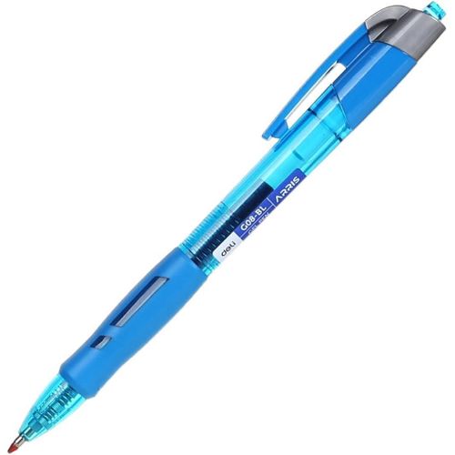 arris blue gel pen set for student, office,1 pc, ergonomic grip 0.5mm (eg08-bl)