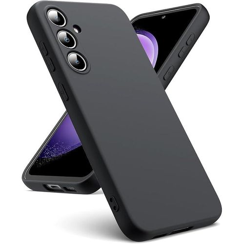 Silicone Camera Protection Case with Microfiber Lining for Samsung Galaxy A05s (Black)